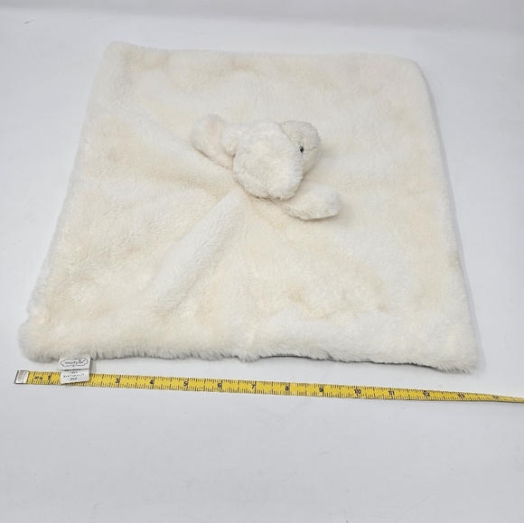 Mud Pie Lamb Lovey Sheep Plush Baby Woobie Security Blanket Fuzzy Furry Ivory - Picture 7 of 8